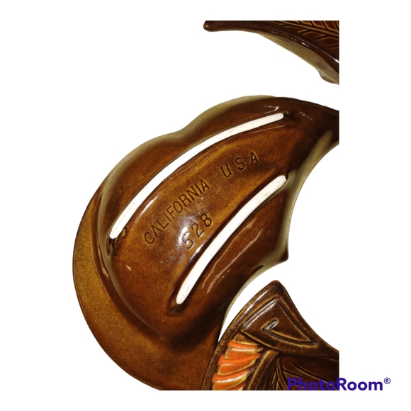 California USA Pottery 528 Lazy Susan Chip and Dip MCM Set - Picture 3 of 5